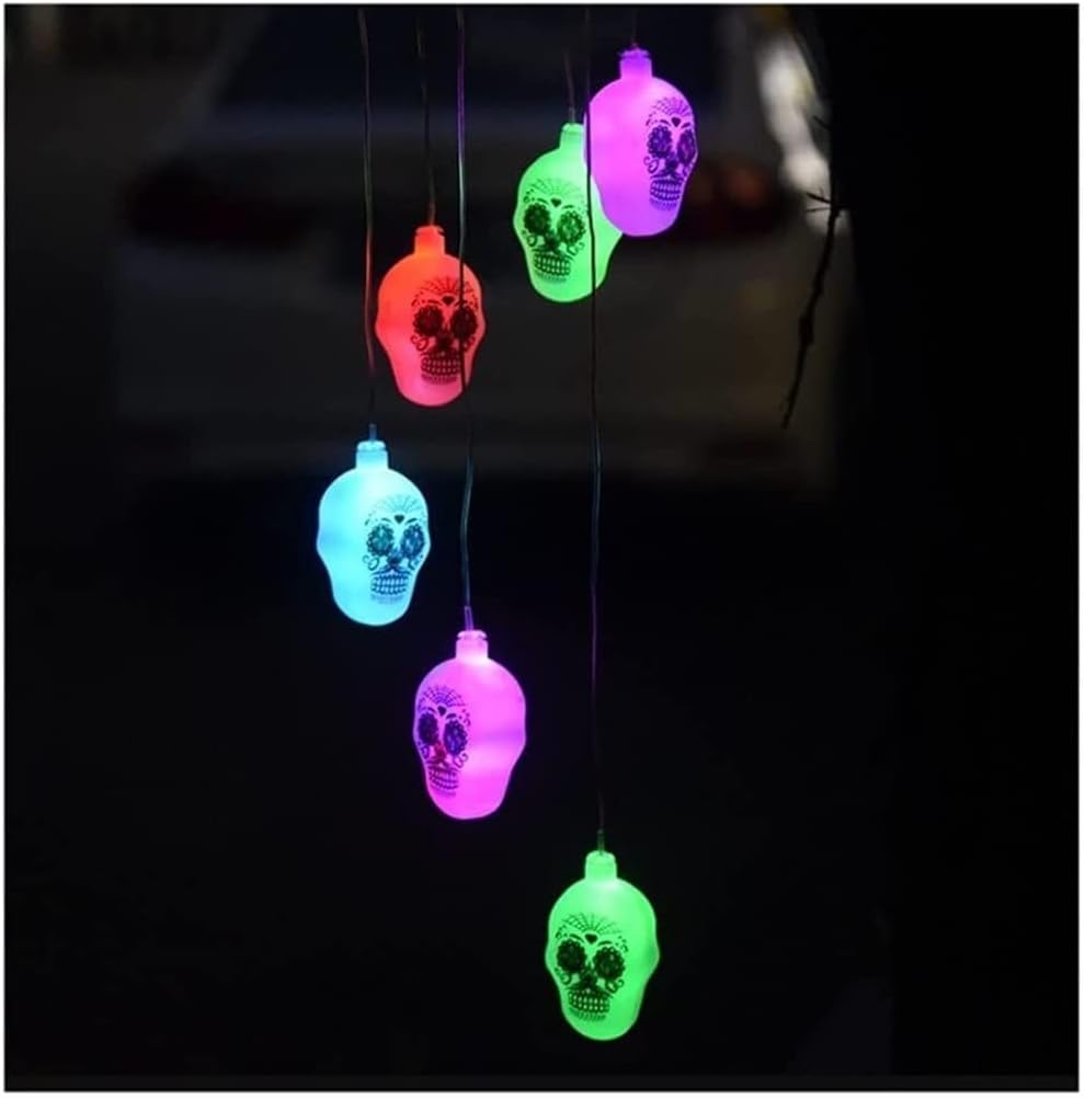 Indoor Wind Chimes Skull Wind Chimes Solar LED Wind Chimes Decoration,Waterproof Outdoor Windchime Wind Chime