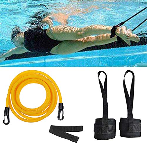KIKIGOAL Swim Ankle Strap Stationary Swimmer Swim Lap Swim Training Leash