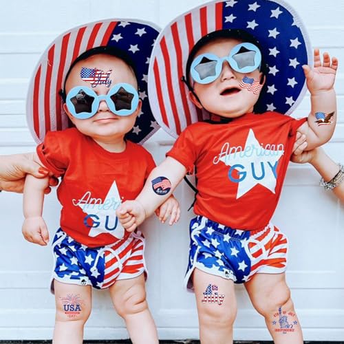 Kehkfsef 4Th Of July Independence Day Tattoo Sticker Usa American Flag Hat Statue Of Liberty Patriotic Design Fake Tattoos Memorial Day Tattoos Waterproof Face Body Arm Tattoos Party Supplies For Kids Adult thumb #4