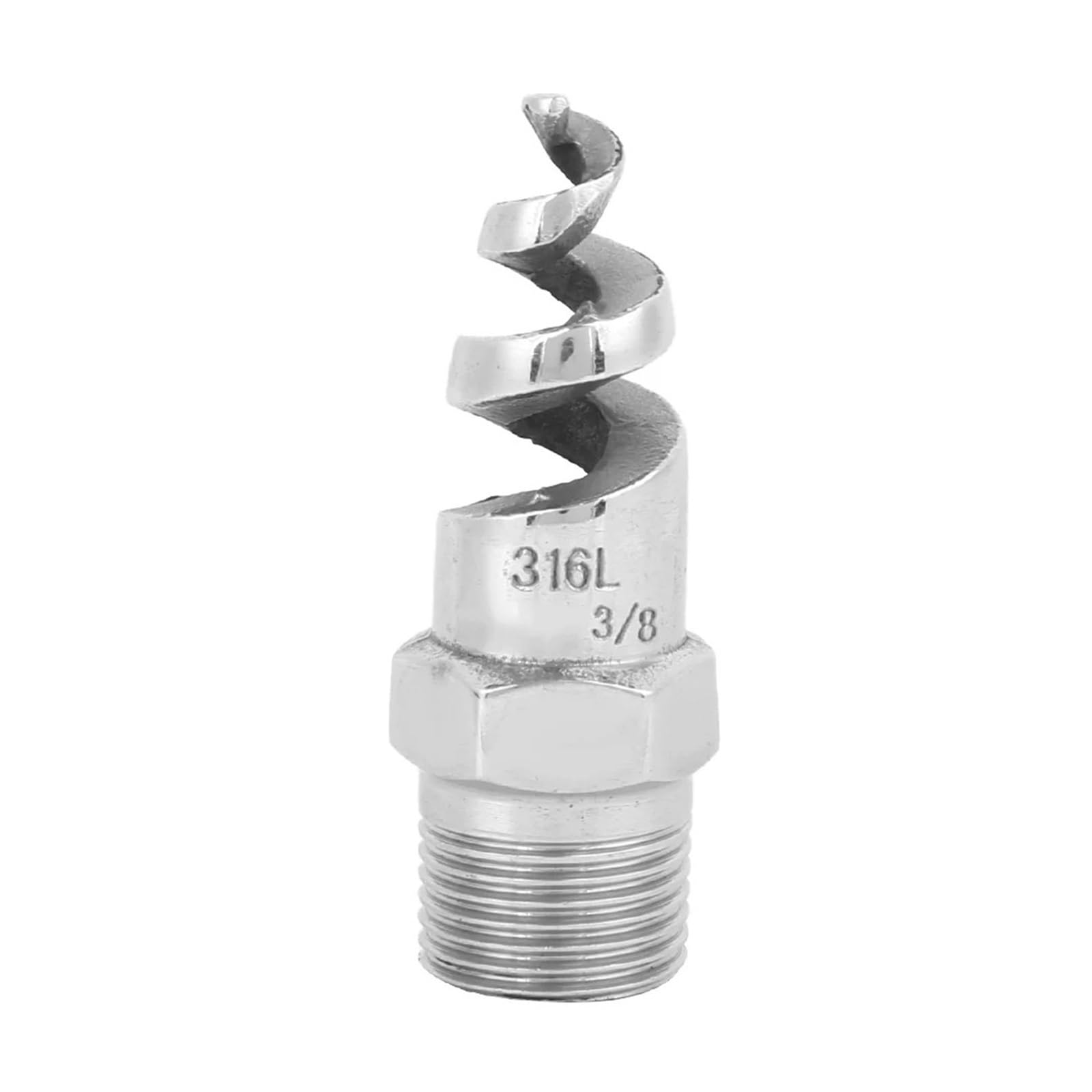 Bszcxbvmp Men's Dn10 Spiral Nozzle, Spiral Nozzle Spjt 316L Stainless Steel Thread Watering Accessories(Dn10)