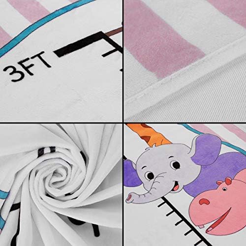 ANBET Baby Monthly Milestone Blanket Fleece Growth Photo Blanket Newborn Photography Backdrop with Stickers and Wreath for Boys and Girls Baby Shower