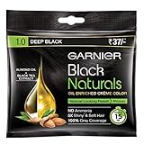 Garnier Black Naturals Oil-enriched Cream Color Almond Oil + Black Tea Extract 20ml+20g