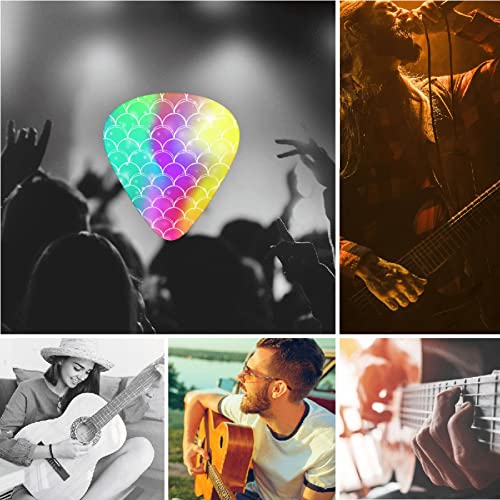 Lot de 12 médiators pour guitare électrique, basse, acoustique, écailles de sirène, arc-en-ciel, avec boîte - Les Beatles, Paul McCartney, John Lennon, RIngo Starr, George Harrison Lot de 12 médiators pour guitare électrique, basse, acoustique, écailles de sirène, arc-en-ciel, avec boîte – Image 8