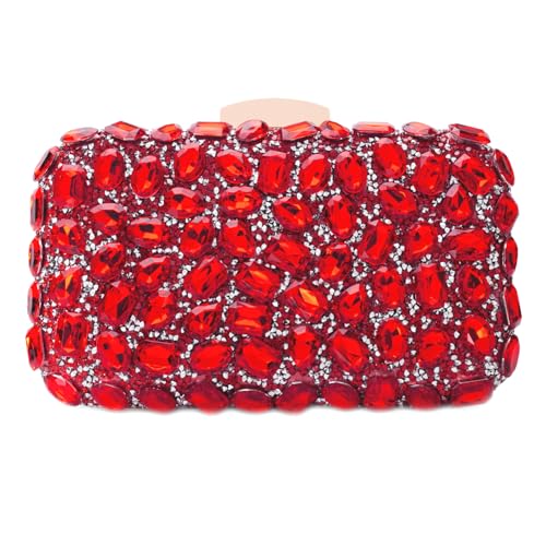 Image of Gemstone Clutch Purse, Rhinestone Purse | Evening Clutch for Women Wedding Party, Crystal Evening Bag for Women Evening