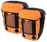 PRAKTIKABEL - Als Hinterradtaschen für Gepäckträger mit ca. 18 Liter Volumen sind die Fahrradtaschen perfekt für Deinen Alltag oder Dein Abenteuer geeignet. Die ausgeklügelte Technologie der Pro Plus Gepäckträgertasche sorgt dafür, dass sie auf jeden Gepäckträger mit maximal 15mm Stärke passt.