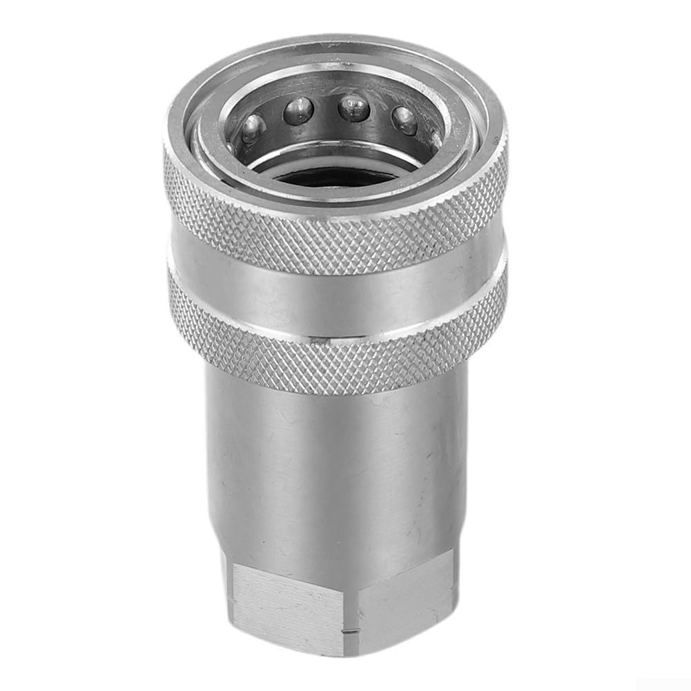 Raccordo idraulico a connessione rapida con filettatura NPT 3/8 1/4 per trattori e macchinari industriali con costruzione in metallo (NPT3/8-femmina)