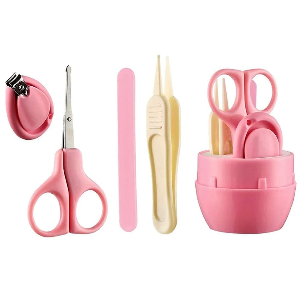 Papezon Baby Nail Clipper Cutter Set 4 Safety Toddler Infant Scissor Manicure Pedicure Care Kit - Multicolour-image-33