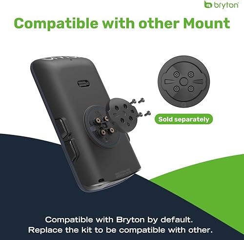 Miniatura 6 de Bryton Rider S810 3.5 pulgadas pantalla táctil GPS para bicicletacomputadora de ciclismo, batería de 50 horas, mapas y navegación fuera de línea,