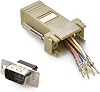 InstallerParts 5 Pack DB9 Male to RJ45 Modular Adapter Ivory
