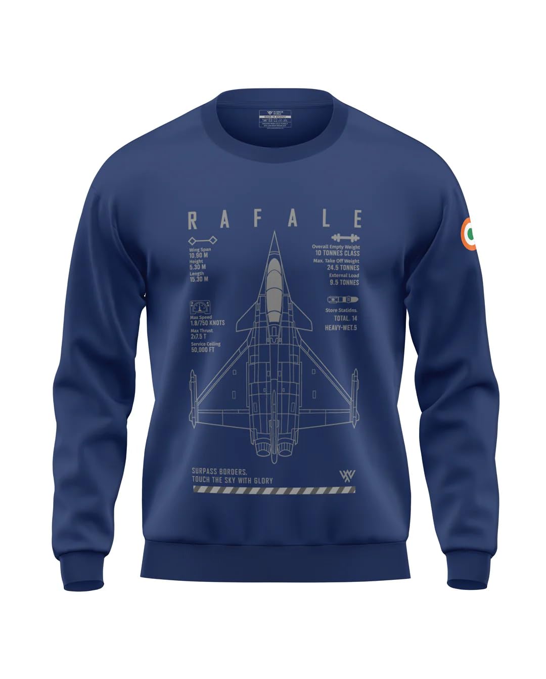 warriorworld Men's 100% Cotton Sweatshirt | Full Sleeve | Winter Casual Wear Sweatshirt.-picture-23
