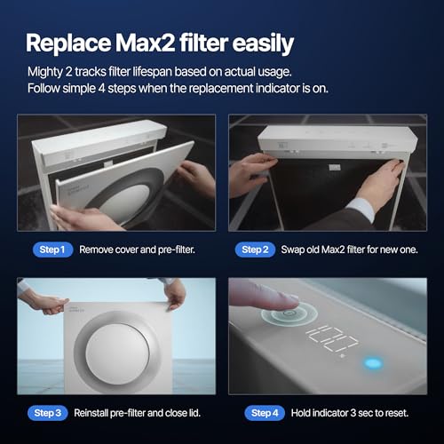 Image of COWAY Airmega Mighty2 Genuine Replacement Filter Set, Max2 2-in-1 HEPA and Active Carbon Filter, AP-1512N-FP Fresh Starter
