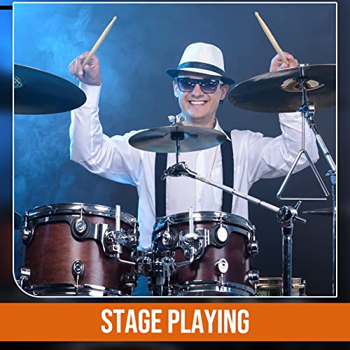 20 Pairs Drum Sticks Maple Drumsticks Oval Tip Drum Sticks Set Drum Accessories Wood Drumsticks For Adults Kids Drumming (5A) #TOP6