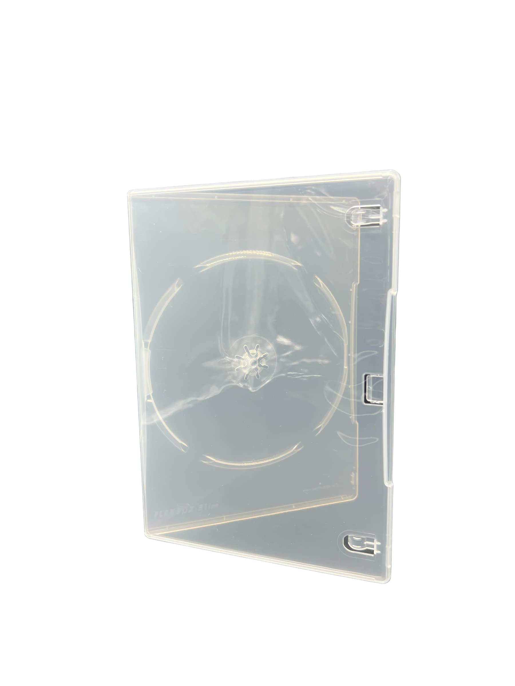 100 x singolo trasparente slim 7 mm dorso DVD/CD/BLU RAY