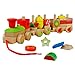 Produktbild yoptote Bunte Hölzerne Obst Geometrische Blöcke Zug Pull Zusammen Puzzle Entwicklungsspielwaren für Kinder ab 3 Jahre und älter (Mehrweg)