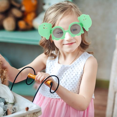 NOLITOY Dinosaur Eyeglasses for Boys and Girls Lightweight Cartoon Sunglasses Fun Dino Design for Parties and Special Occasions3