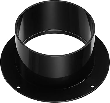 4 Inch Duct Connector Flange Plastic Flange Dryer Vent Connector for Heating Cooling Ventilation System Plastic Dryer Vent Wall Plate