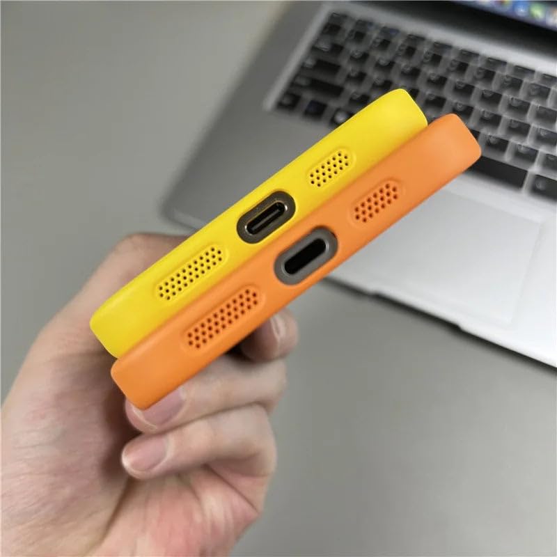 Image of MILLION CASES Back Cover Case for iPhone 14 Pro Shockproof Protective Versatile Detachable Mag-Safe Case for Men & Boys(Orange)