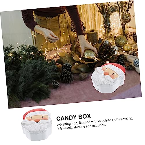 Caja de dulces de Navidad de hojalata y tarjetero navideño 3
