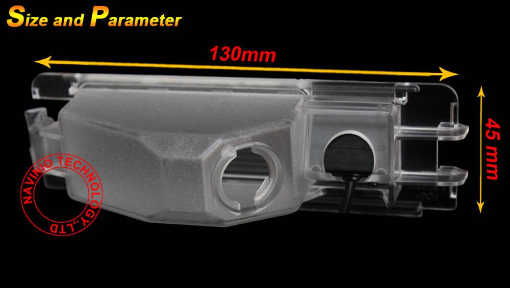HD Auto 170° License Plate Light Rear View Reversing Camera Parking Aids System Compatible with Nissan Micra K12/Micro K13/Renault Pulse/Logan Sedan/Sandero Stepway (5S) Hatchback Dacia (NO.8281) - Image 3