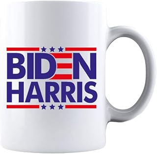 Kropsis Joe Biden Kamala Harris 2024 Election Democrat Liberal Double-Sided Ceramic Coffee Mug Tea Cup White