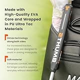 2 Thumb OG Taper Lite 43 Golf Putter Grip | EVA & PU Textured Golf Grips | Lightweight & Comfortable | W-43mm x D-28mm - Black - Image 4