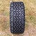 12 Inch Deep Dish Machined Golf Cart Wheels & Tires Set of 4, 20x10-12 All Terrain Tires, DOT Certified Golf Cart Wheels Compatible with EZGO, Club Car, YMH