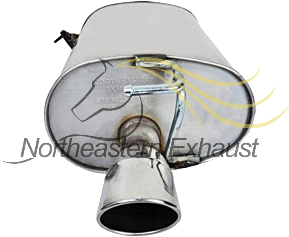 Northeastern Exhaust | Stainless Steel Exhaust Muffler Compatible for Lexus ES300 1997-1998 | Toyota Solara 1999-2003 3.0L | Free Gasket Included | Automotive Replacement Part