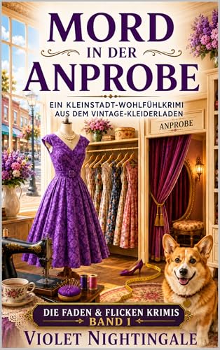 Mord in der Anprobe: Ein Kleinstadt-Wohlfühlkrimi aus dem Vintage-Kleiderladen (Die Faden & Flicken Krimis 1)