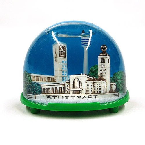 Schneekugel Stuttgart, das beliebte Stuttgart Souvenir, oval, ca. 7 x...