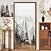 Leowefowa Noren Japanese Doorway Curtain Chinese Ink Pine Trees Printing Japanese Curtain for Doorway Feng Shui Window Treatment Tapestry Room Divider Kitchen Door Curtains Home Decor, 33.5"x 70.9"