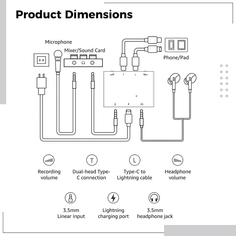 Dual Stereo Sound Card Dual Stereo karta dźwiękowa o wysokiej rozdzielczości do śpiewu na żywo i nagrywania