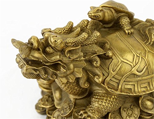 Feng Shui Dragon Tortoise Statue Figurine (M4078) #TOP3