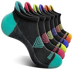 BULLIANT Calcetines Deporte Mujer, Calcetines Tobi...: Dinámico: la curva de movimiento y la compresión específica de estos calcetines hacen que siempre se ajusten y sigan cada movimiento de tus pies; Apoyo: la suela totalmente acolchada reduce la fricción, las líneas elásticas envueltas en la suela cent...