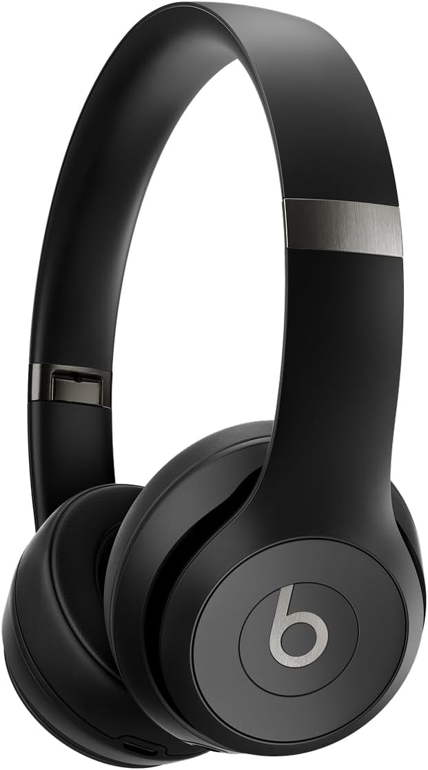 Solo 4 - Wireless On-Ear Bluetooth Headphones, Up to 50-Hour Battery Life, Ultra-Lightweight Comfort, Powerful and Balanced Sound, Apple & Android Compatible - Matte Black