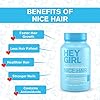 Hair Vitamins To Help Thinning and Fallout - Hair Supplement To Grow Hair Faster, Stronger & Have Healthy Skin & Nails - Scientifically Made With Biotin, Keratin, Folic Acid, Vitamin B, C, 60 Capsules