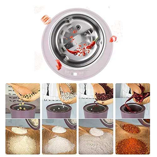 ywewsq Molinillos de Granos, Molinillo de café eléctrico para Especias Máquina de molienda Fina Trituradora de Molino de… - Imagen 5