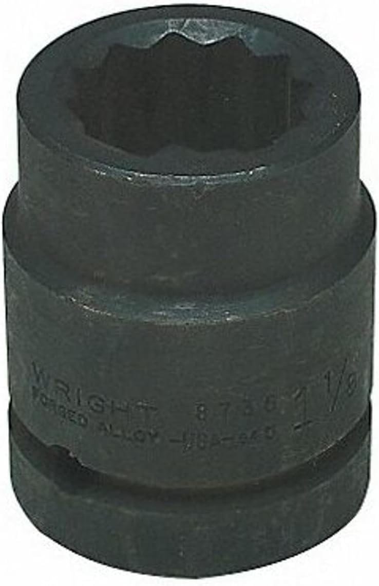 Impact Socket, 1 In Dr, 1 In, 12 pt
