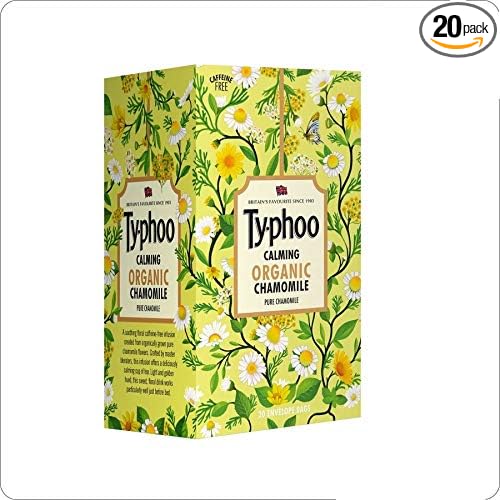 Calming Organic Chamomile Caffeine Free Tea Bags (20 Tea Bags),24 Gm,Pack of 1, 24 Grams