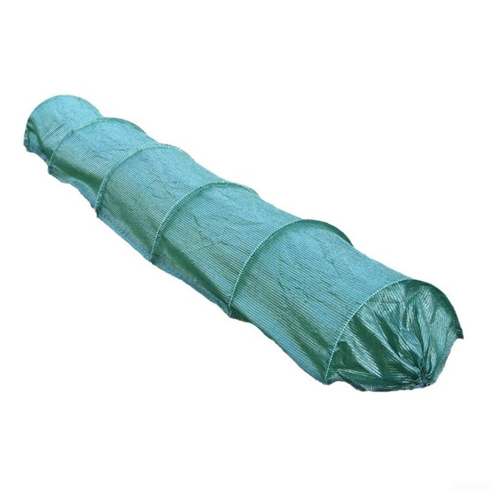 MKTOLHUS Micromesh Polytunnel Cover for Vegetables Flowers Herbs, Frost Protection Garden Tunnel with End Enclosure, PE Plastic Sheeting 300x45x45cm Bracket Not(Ink green net)