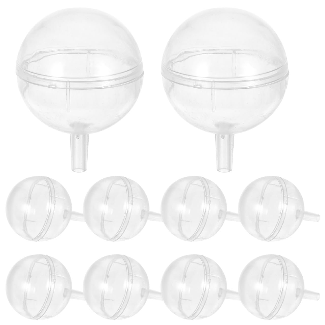 HOODANCOS Transparent Chocolate Flower Holders 2.08X1.49 Inch Clear Truffle Cups for Candy Packaging Wedding Bouquet Decoration