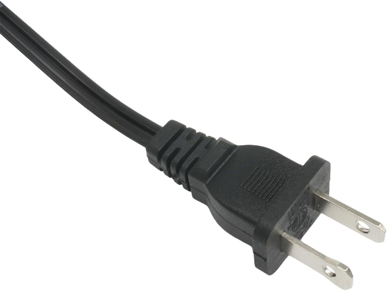 6FT 18AWG Black Lamp Cord with Rotary Switch, 2- Prong Srtipped Ends Extension Cord for Lamp Repair, DIY Projects