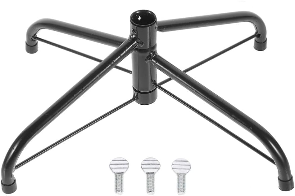 Alipis Christmas Tree Stand Xmas Tree Holder Support Universal Winter Holiday Tree Base for Fake Tree Beach Umbrella, 60.00X60.00X13.50CM, Black, 1321NQR45I62YW1Y