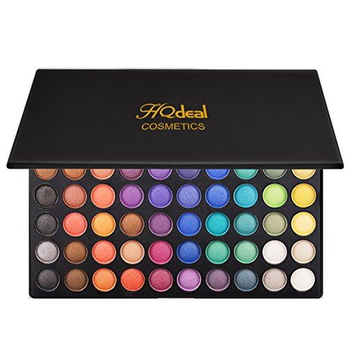 HQdeal 180 Colors Professional Eyeshadow Palette Matte/Dry Powder Makeup Cosmetic Palette Smokey Makeup/Party Makeup Set with Rectangle Box