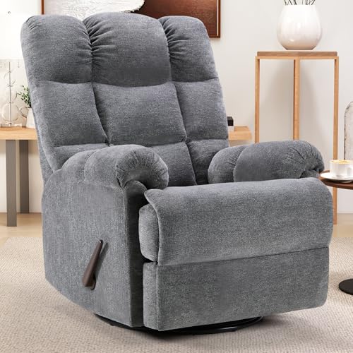 CANMOV Swivel Rocker Recliner for Adults, Glider Rocking...