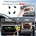 Naifay Single Din Touchscreen Car Stereo with Carplay & Android Auto, 7inch Flip Out Screen Car Stereo with Bluetooth Car Audio Receivers, Backup Camera, FM Radio/Mirror Link/USB/AUX/TF/Subwoofer