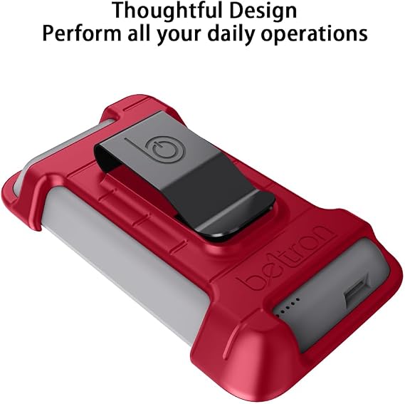 BELTRON Protective Case for Dexcom G7 Receiver with Built-in Metal Belt Clip (Strong & Durable Case Designed to Protect Dexcom G7 Receiver/Display Device) (Red)