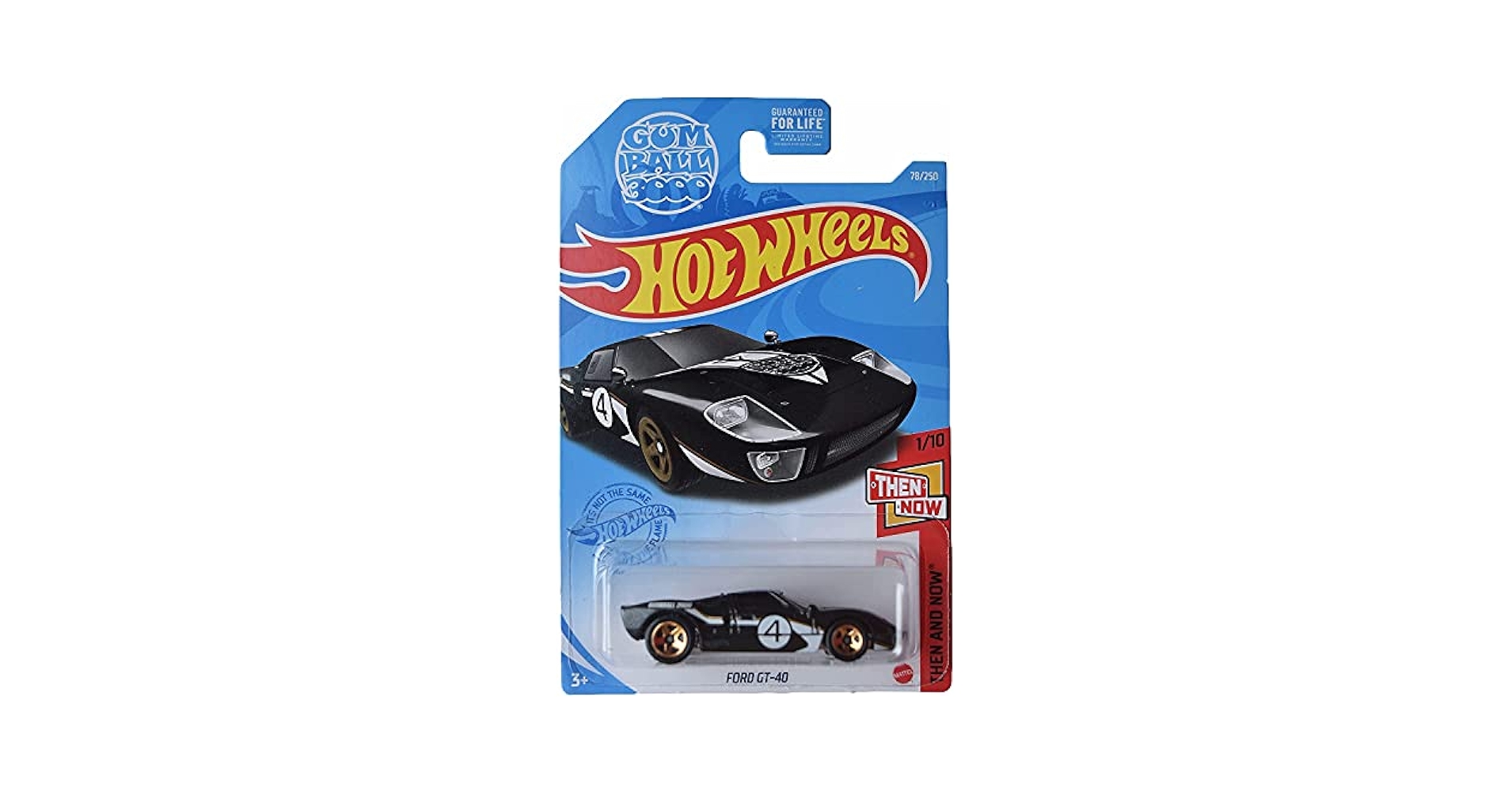 Amazon.com: Hot Wheels Ford GT-40, [Black] 78/250 Then and
