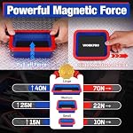 WORKPRO 4PC Collapsible Magnetic Parts Tray Set, Double-Sided Magnet Bowl - Image 5