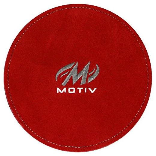 Motiv Bowling Shammy Disk - Ball Reinigung Pad (Rot)