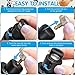 Dog Nail Polisher, Rechargeable Electric Cat and Dog Trimmer, Low Noise, Self-contained LED Display and Removable Polishing Wheel Portable Small Pet Nail Grooming Smooth Trimming Tool